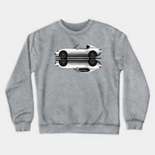 My drawing of open and closed white open and closed RF roadster convertible Japanese sports car Crewneck Sweatshirt